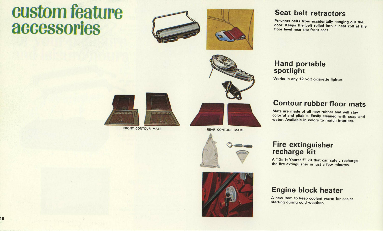 1969 Chevrolet Nova Camaro Accessories Brochure Page 2